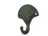 Antique Seaworn Bronze Cast Iron Seashell Hook 4 - 2