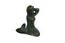 Antique Seaworn Bronze Cast Iron Sitting Mermaid 3 - 1