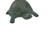 Antique Seaworn Bronze Cast Iron Turtle Paperweight 5 - 4