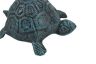 Seaworn Blue Cast Iron Turtle Paperweight 5 - 4