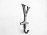 Rustic Silver Cast Iron Letter Y Alphabet Wall Hook 6 - 1