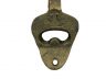 Antique Gold Cast Iron Wall Mounted Anchor Bottle Opener 3 - 4