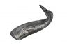 Antique Silver Cast Iron Whale Hook 6 - 1