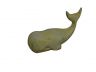 Antique White Cast Iron Whale Paperweight 5 - 1
