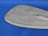 Wooden Rustic Whitewashed Decorative Rowing Boat Paddle with Hooks 36 - 4