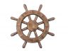 Rustic Wood Finish Decorative Ship Wheel 12 - 1
