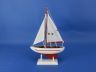 Wooden Red Pacific Sailer Model Sailboat Decoration 9 - 2