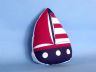 Patriotic Red with Red Stripes Sailboat Door Stopper 10 - 1