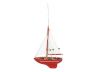 Wooden Compass Rose Model Sailboat Christmas Tree Ornament - 7