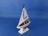 Wooden Blue Sailboat Christmas Tree Ornament 9 - 5