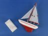 Wooden Red Pacific Sailer Model Sailboat Decoration 9 - 1