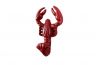Rustic Red Cast Iron Decorative Wall Mounted Lobster Hook 5 - 1