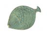 Antique Bronze Cast Iron Fish Decorative Plate 8 - 1