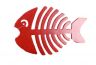 Rustic Red Cast Iron Fish Bone Trivet 11 - 1