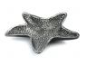 Antique Silver Cast Iron Starfish Decorative Bowl 8 - 3