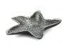 Antique Silver Cast Iron Starfish Decorative Bowl 8 - 2
