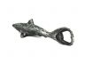 Antique Silver Cast Iron Shark Bottle Opener 6 - 2