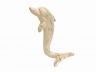 Aged White Cast Iron Dolphin Hook 7 - 1