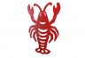 Rustic Red Cast Iron Lobster Trivet 11 - 1