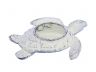 Whitewashed Cast Iron Turtle Decorative Tealight Holder 4.5 - 2