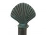 Rustic Seaworn Blue Cast Iron Seashell Extra Toilet Paper Stand 16 - 1