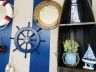 Dark Blue Decorative Ship Wheel with Anchor 18 - 2