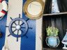 Dark Blue Decorative Ship Wheel with Seashell 18 - 2