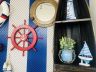 Red Ship Decorative Wheel with Anchor 18 - 2