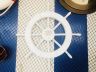 White Decorative Ship Wheel with Palm Tree 18 - 1