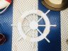 Rustic White Decorative Ship Wheel 18 - 1