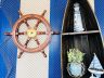 Deluxe Class Wood and Brass Decorative Ship Wheel 18 - 2