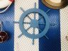 Rustic All Light Blue Decorative Ship Wheel 18 - 1