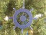 Rustic Dark Blue Decorative Ship Wheel Christmas Tree Ornament 6 - 2