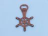 Antique Copper Ship Wheel Bottle Opener 5 - 2