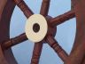 Deluxe Class Wood and Brass Decorative Ship Wheel 9 - 3