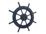Rustic All Dark Blue Decorative Ship Wheel 24 - 5