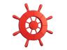 Red Decorative Ship Wheel 9 - 2