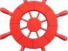 Red Decorative Ship Wheel 9 - 4