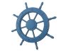 Rustic All Light Blue Decorative Ship Wheel 24 - 3