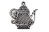 Rustic Silver Cast Iron Teapot Trivet 9 - 3