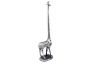 Rustic Silver Cast Iron Giraffe Extra Toilet Paper Stand 19 - 2
