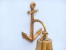 Brass Plated Hanging Anchor Bell 8 - 3