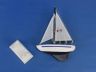Wooden Blue Pacific Sailer Model Sailboat Decoration 9 - 1