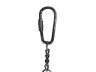 Antique Silver Cast Iron Bell Key Chain 4 - 2