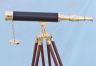 Floor Standing Brass-Leather Harbor Master Telescope 50 - 6