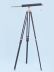 Chrome - Leather Harbor Master Telescope 60 with Black Wooden Legs - 1