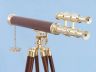 Floor Standing Solid Brass - Wood Griffith Astro Telescope 64 - 4