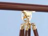 Floor Standing Solid Brass - Wood Griffith Astro Telescope 64 - 1