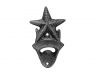 Rustic Silver Cast Iron Wall Mounted Starfish Bottle Opener 6 - 1