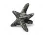 Antique Silver Cast Iron Starfish Napkin Ring 3 - set of 2 - 1